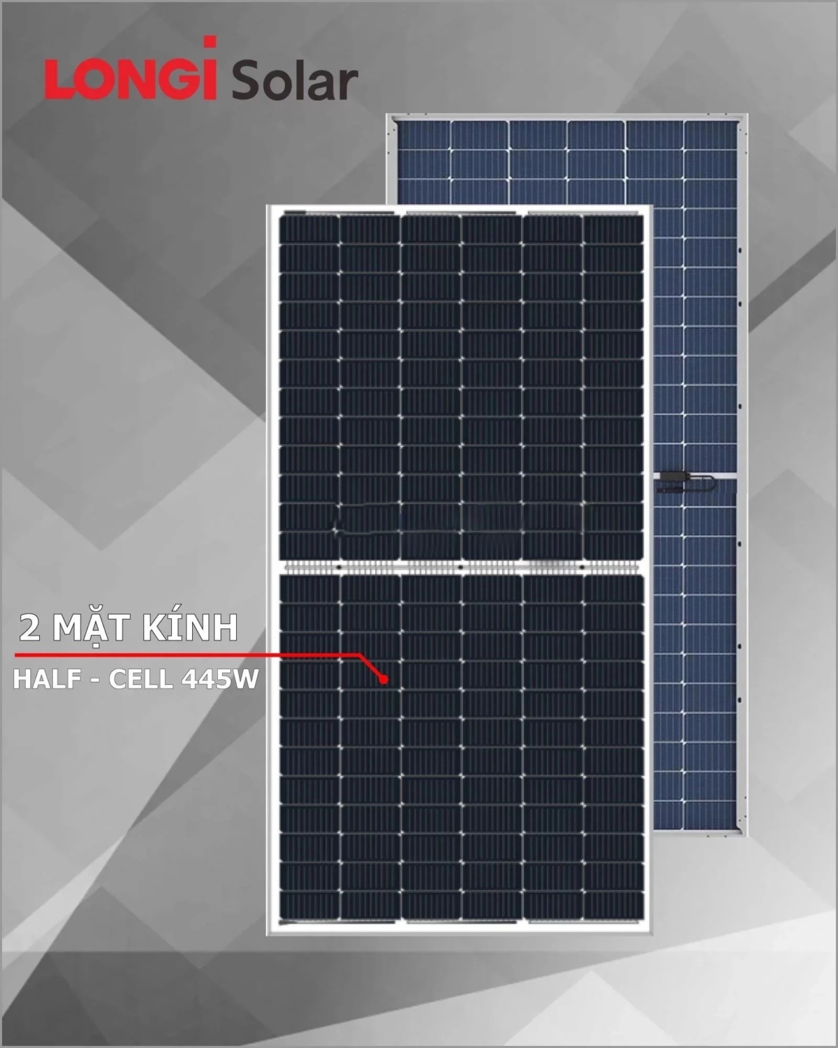 Tam Pin Nang Luong Mat Troi Longi 445w