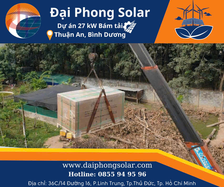 Dự Án Điện Năng Lượng Mặt Trời 27kW Thuận An - Bình Dương