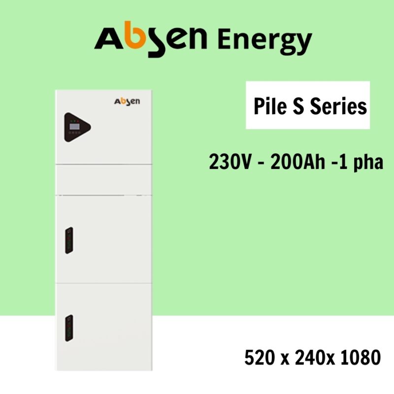 Pin Absen Pin lưu trữ ABSEN Energy Pile S Series 230V - 200AH - 1 pha - ĐẠI PHONG ...
