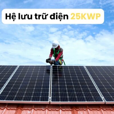 Hệ lưu trữ điện mặt trời 25KWP
