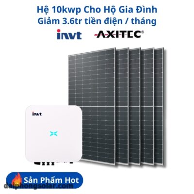 Hệ Lưu Trữ Điện Mặt Trời 10KWP