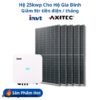 Hệ lưu trữ điện mặt trời 25KWP