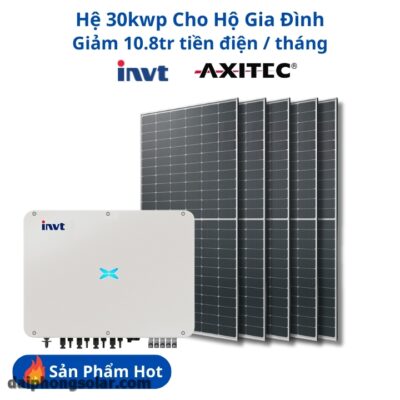 Hệ Lưu Trữ Điện Mặt Trời 30KWP