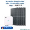 Hệ năng lượng mặt trời hòa lưới bám tải 10kWp