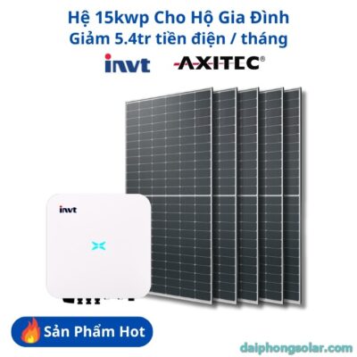 Hệ năng lượng mặt trời bám tải 15kWp