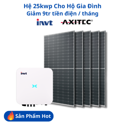 Hệ năng lượng mặt trời bám tải 25kWp