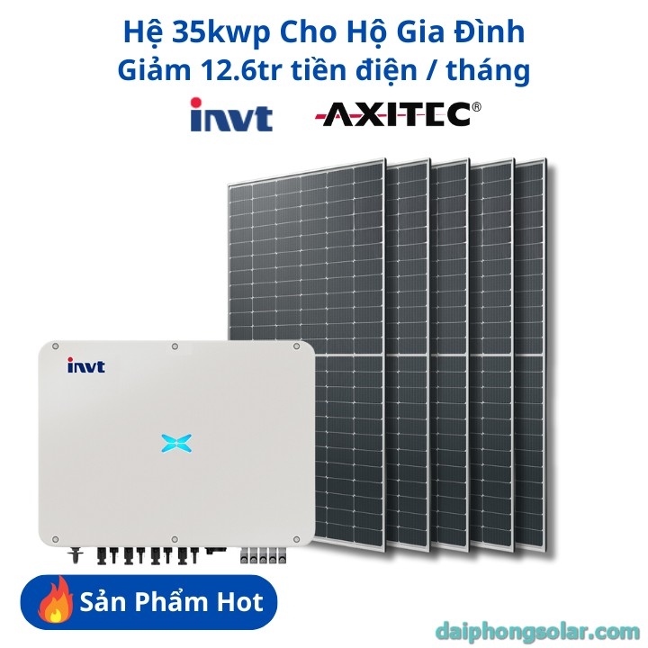 Hệ năng lượng mặt trời bám tải 35kWp