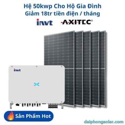 Hệ 50KW Hòa Lưới Cho Hộ Gia Đình