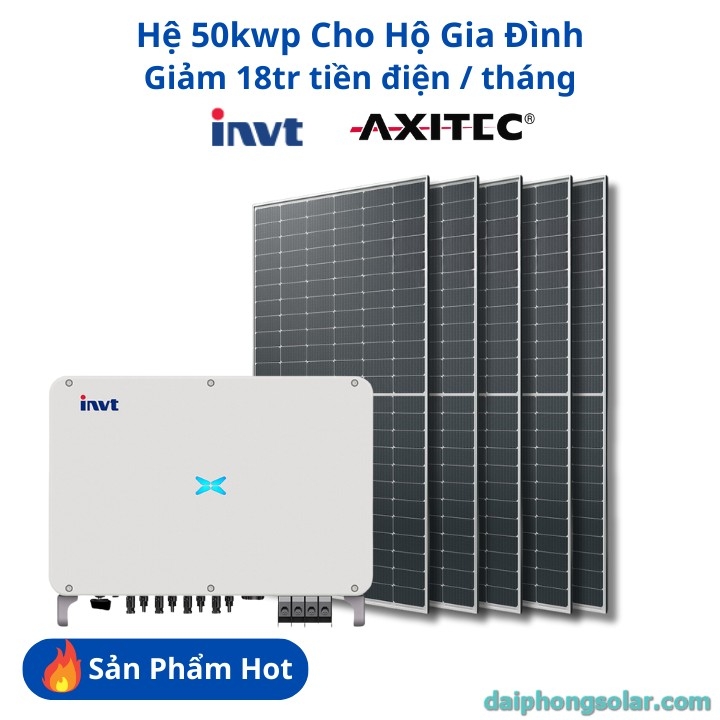 Hệ 50KW Hòa Lưới Cho Hộ Gia Đình