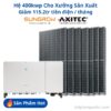 Hệ 400kW Nhà Xưởng Hòa Lưới Bám Tải