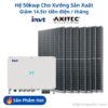Hệ 50kW Nhà Xưởng Hòa Lưới Bám Tải
