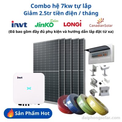 Combo Hệ 7.5kW Tự Lắp Đặt