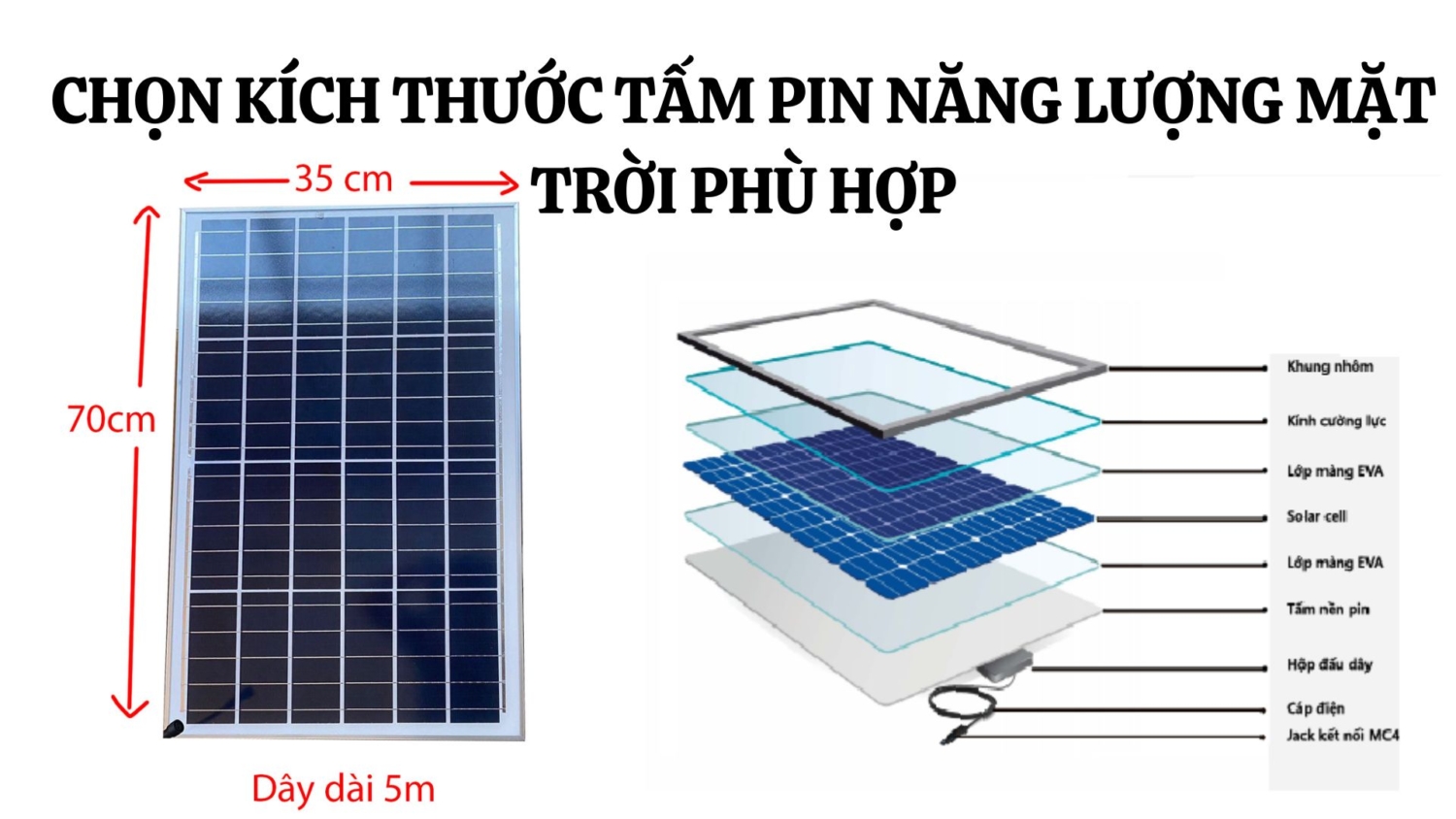 Chọn Kích Thước Tấm Pin Năng Lượng Mặt Trời Phù Hợp
