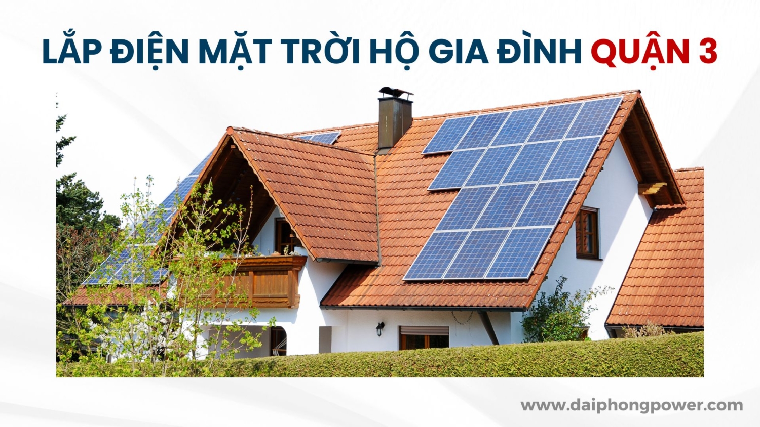 Lắp Điện Mặt Trời Hộ Gia Đình Quận 3