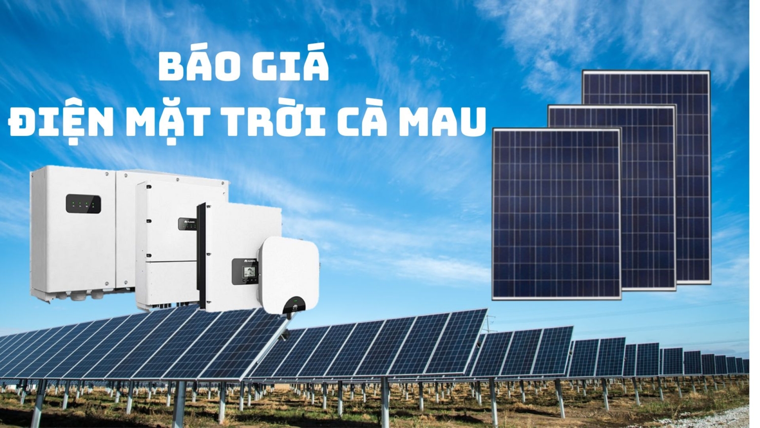 Báo Giá Điện Mặt Trời Cà Mau